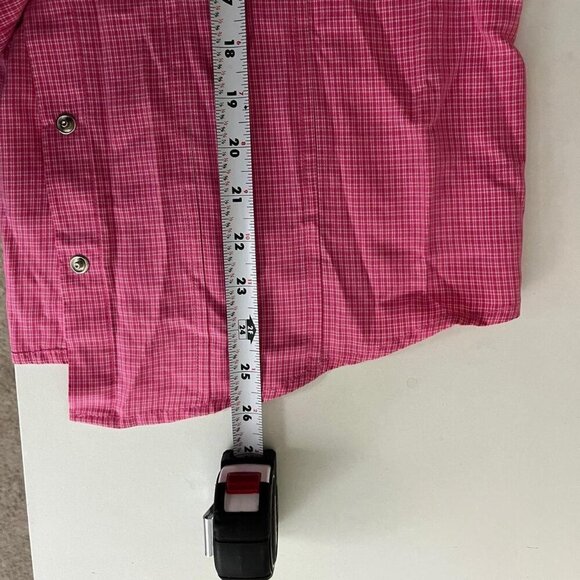 pink gingham vintage 90s button up shirt - Picture 6 of 7
